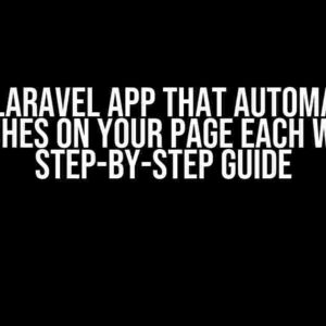 Make a Laravel App that Automatically Publishes on Your Page Each Week: A Step-by-Step Guide