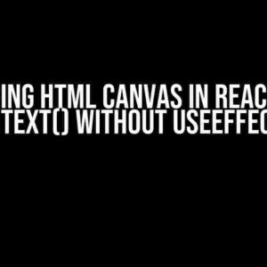 Mastering HTML Canvas in React: Using getContext() without useEffect Hook