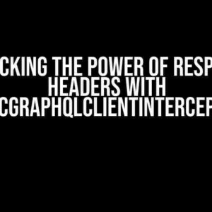 Unlocking the Power of Response Headers with SyncGraphQlClientInterceptor